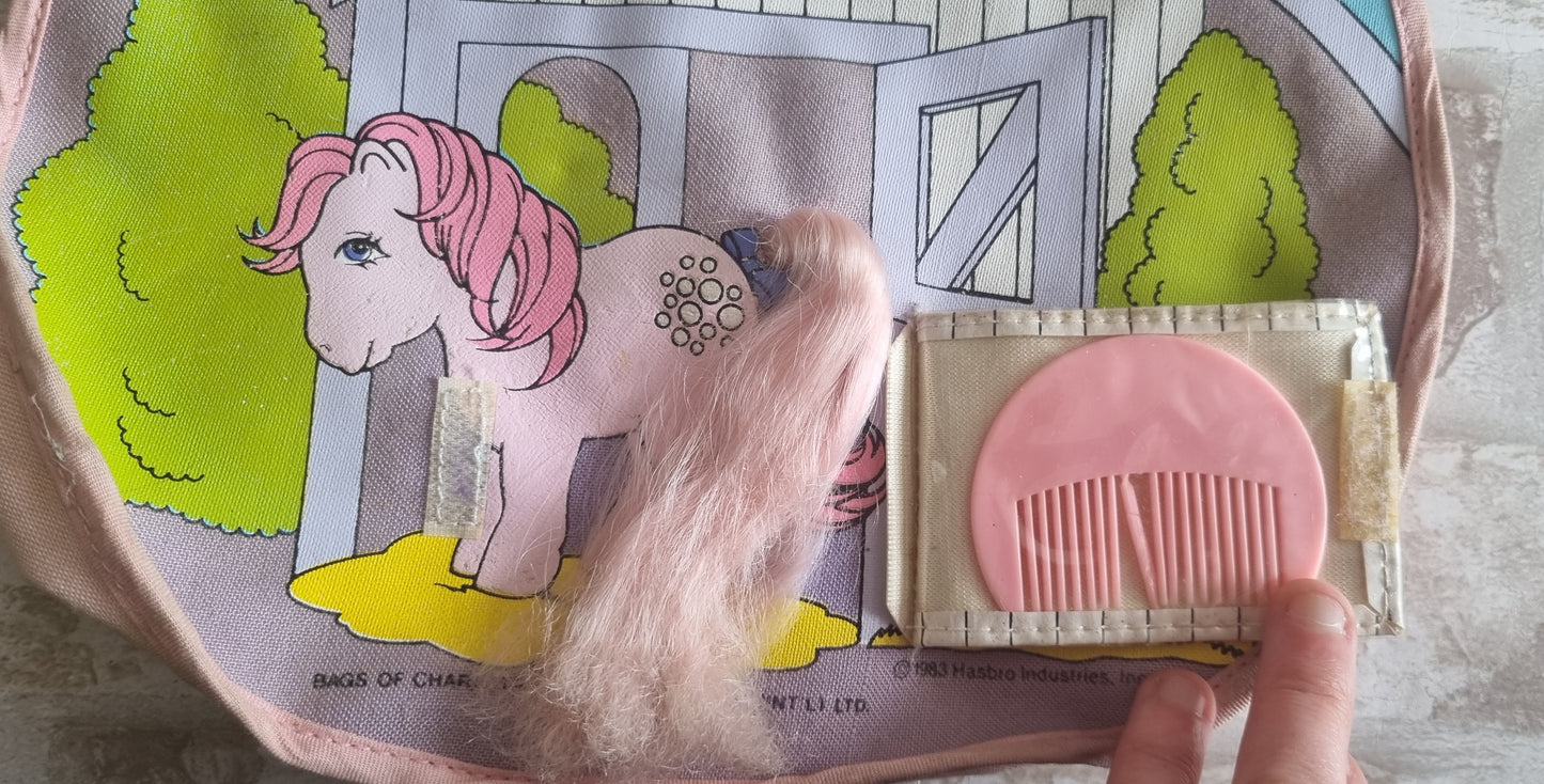 Cotton Candy Stable Door Handbag/Purse with comb