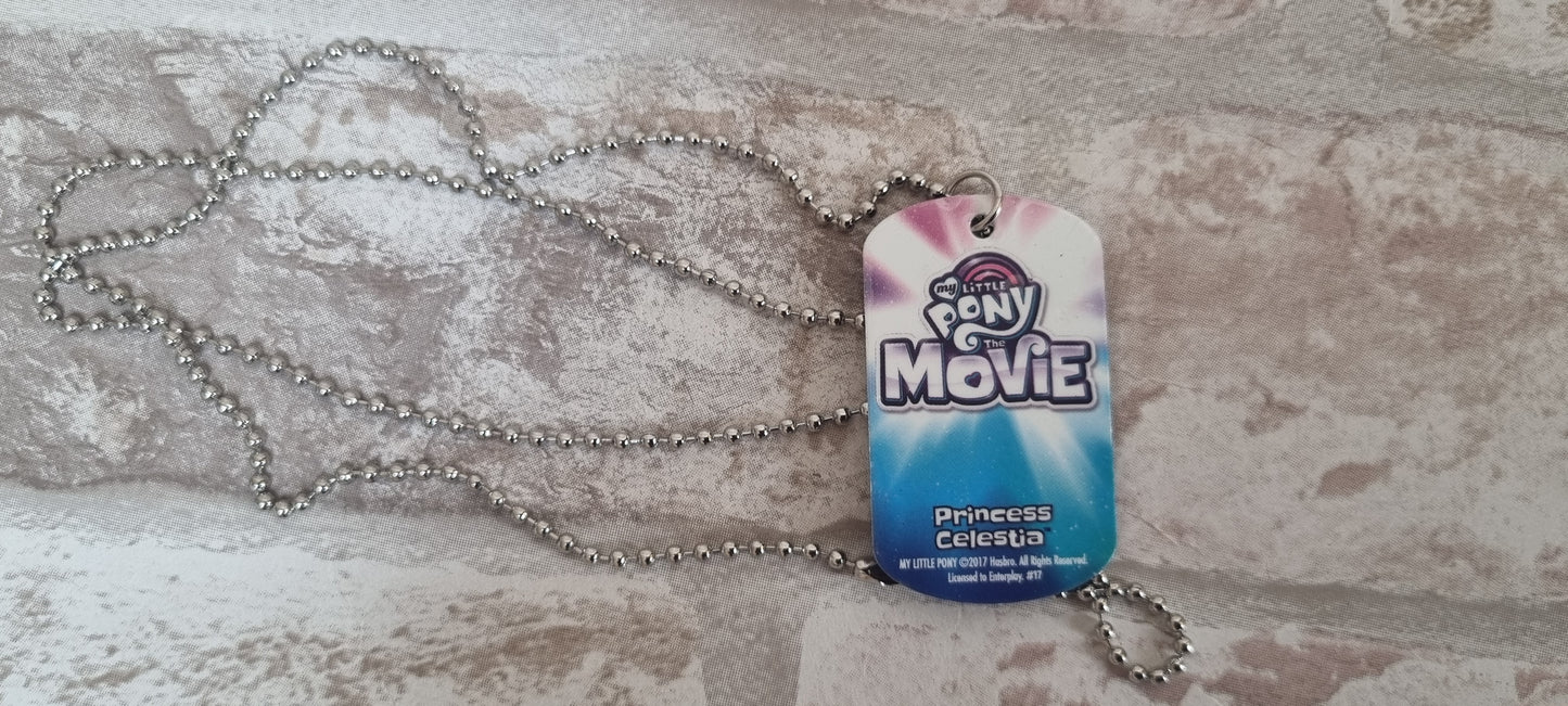 G4 Metal Dog Tag Necklace - Princess Celestia