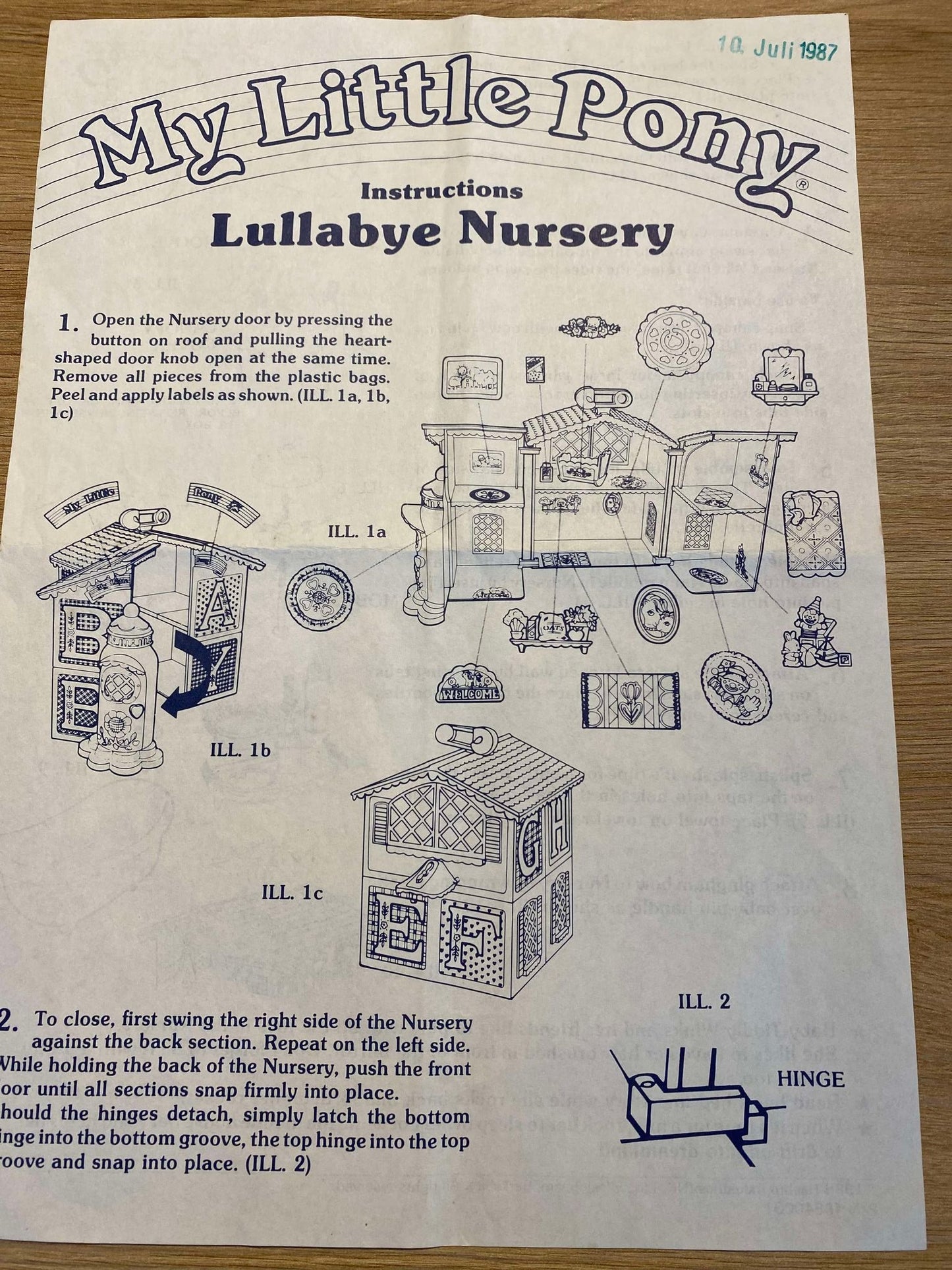 Lullabye Nursery Instructions