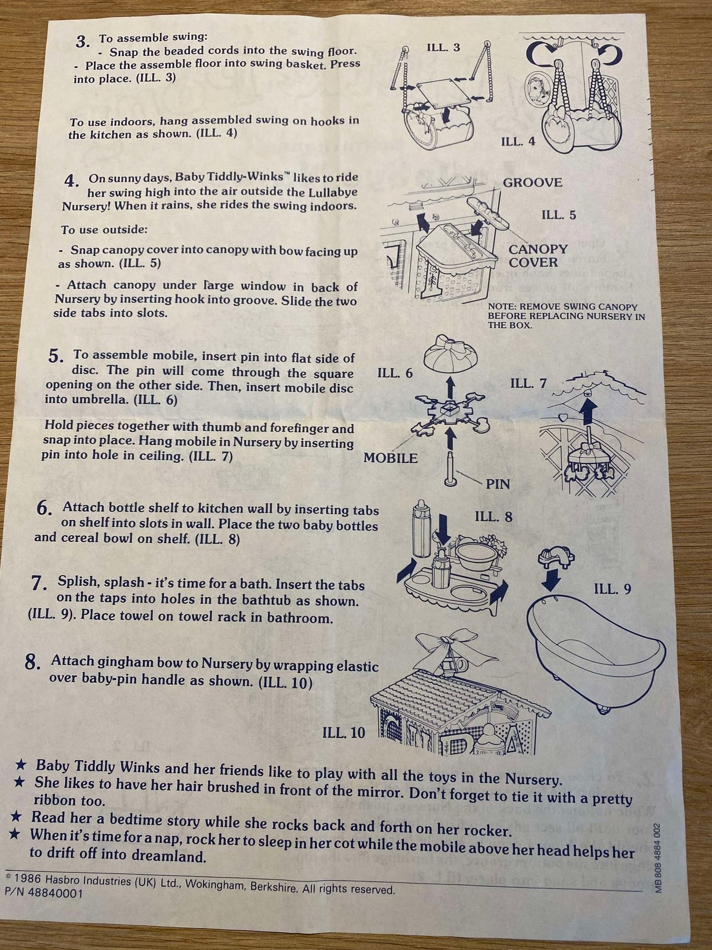 Lullabye Nursery Instructions