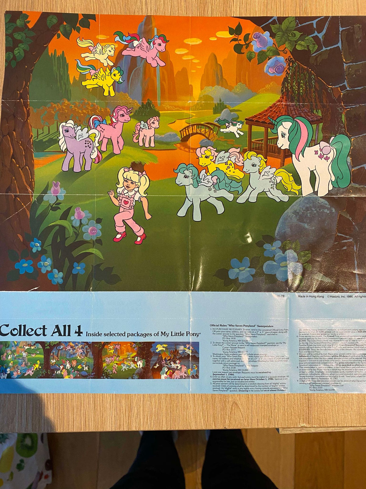G1 My Little Pony Who Saves Ponyland (Movie Sweepstakes) Pamphlet