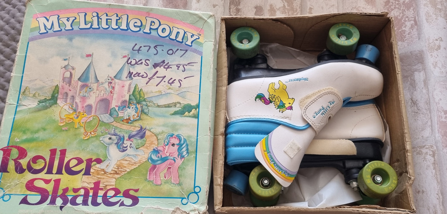 My Little Pony Vintage G1 UK Merchandise Roller Skates (Boxed)