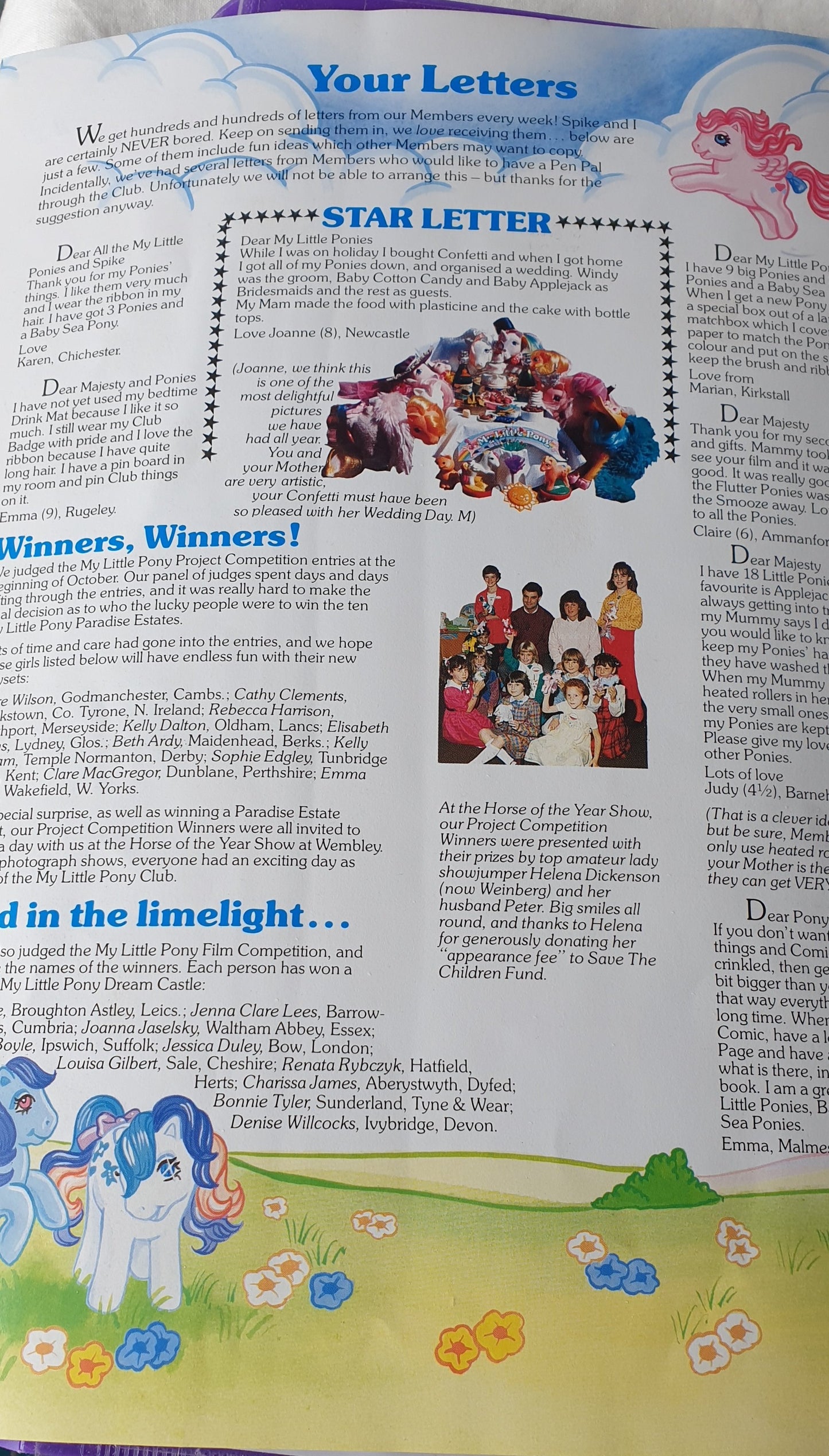 G1 My Little Pony UK Activity Club Newsletter Issue 2 - 1986