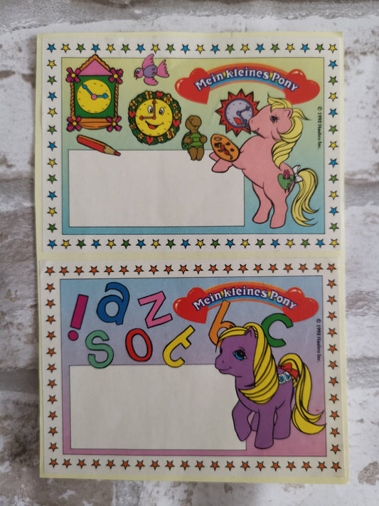German G1 Comics - My Little Pony Gift Sticker