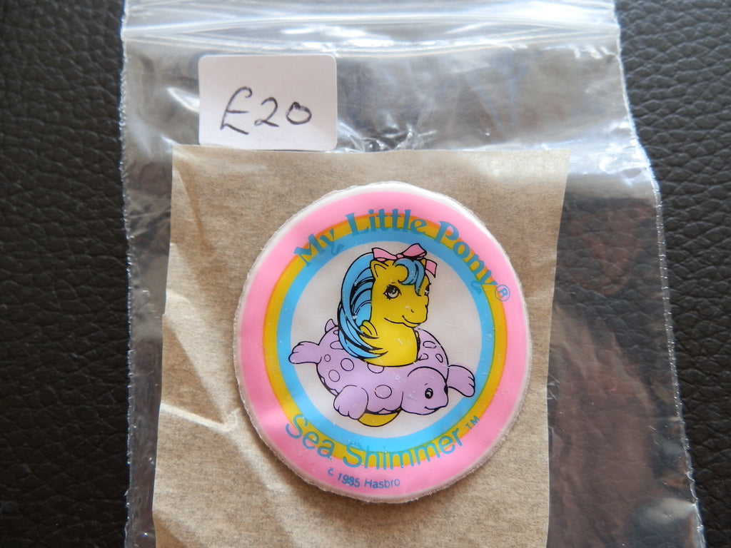 My Little Pony Vintage G1 Baby Sea Pony Puffy Sticker (Selection)