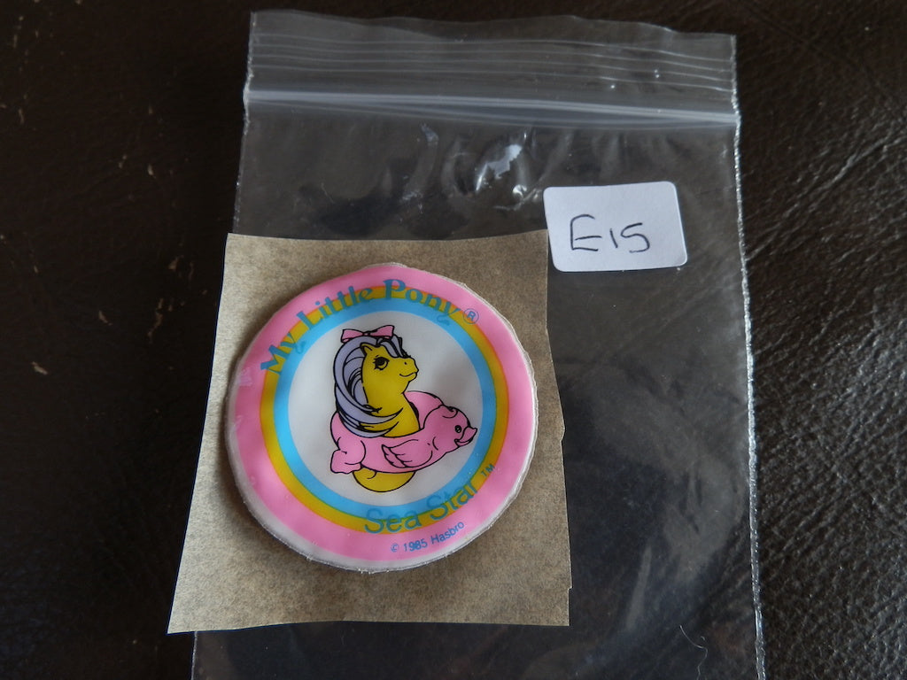 My Little Pony Vintage G1 Baby Sea Pony Puffy Sticker (Selection)