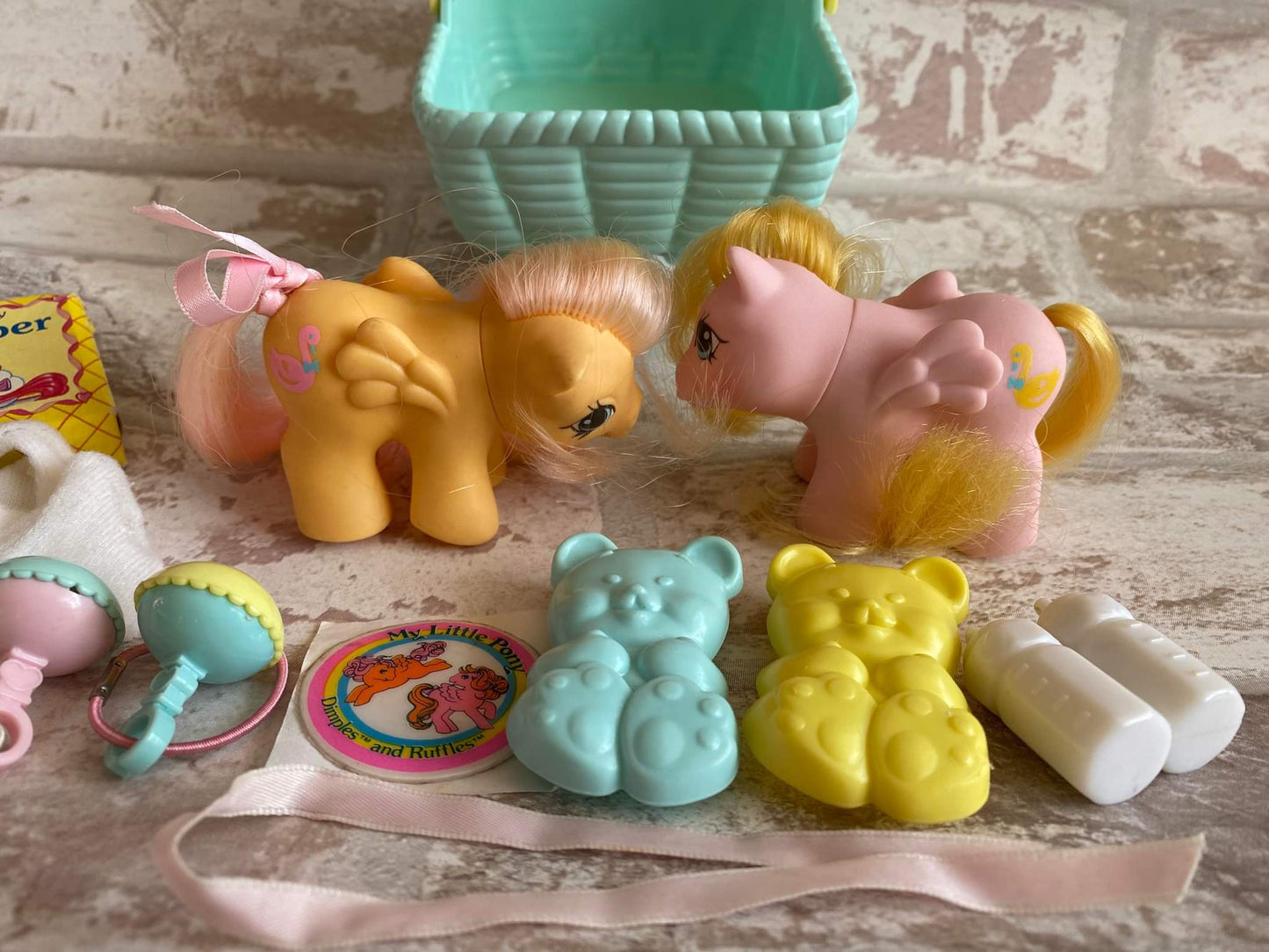 My Little Pony G1 Vintage Dibbles and Nibbles (Newborn Twins)