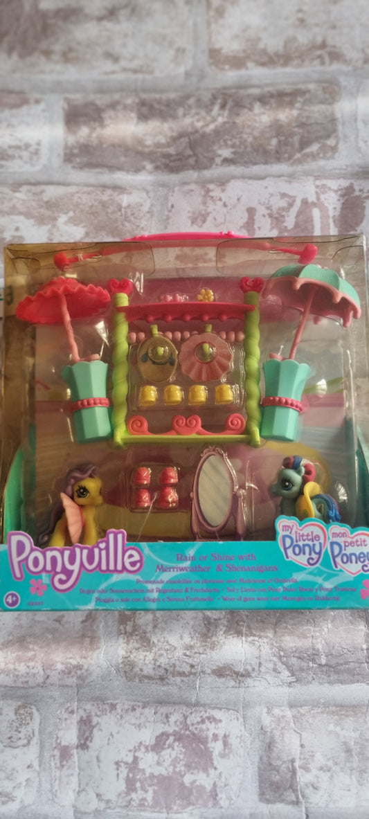 Boxed G3 Ponyville Rain or Shine with Merriweather & Shenanigans