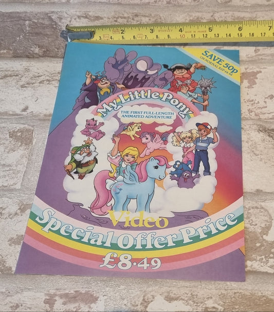 My Little Pony the Movie Video Mail Order Leaflet