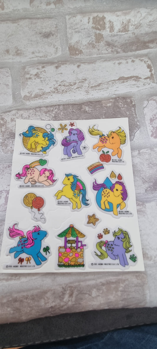 G1 Puffy Glitter Stickers Sheet