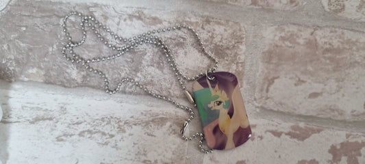G4 Metal Dog Tag Necklace - Princess Celestia