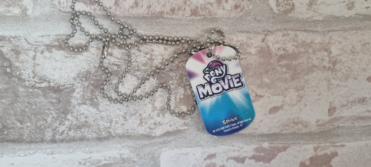 G4 Metal Dog Tag Necklace - Spike