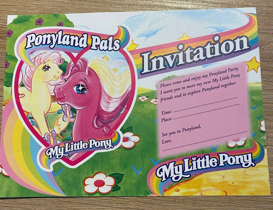G2 Ponyland Party Invitation