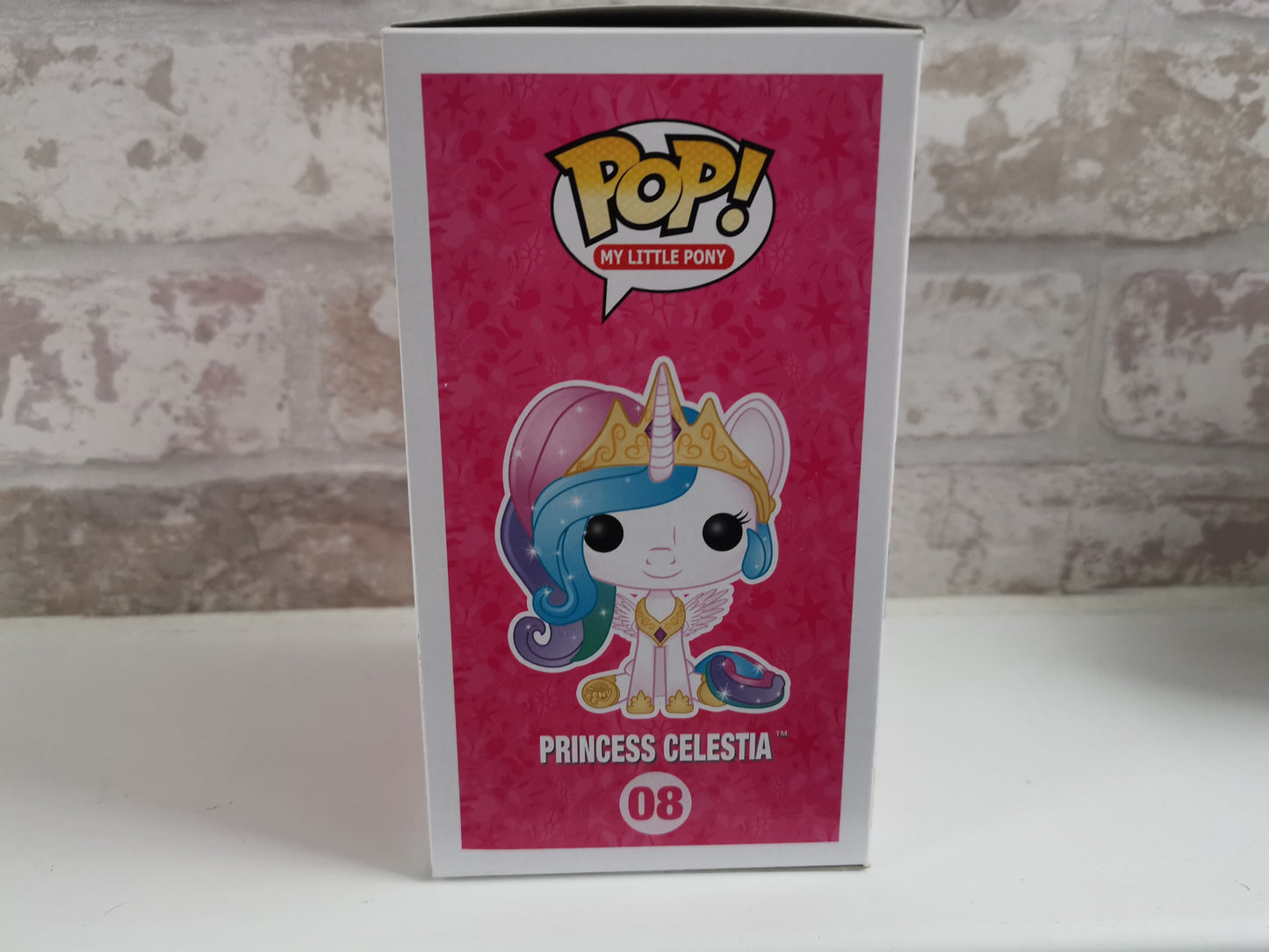 Exclusive boxed Glitter Princess Celestia Funko Pop