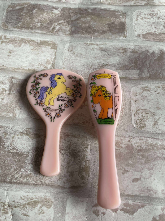 Lemondrop Mirror and Applejack Hairbrush