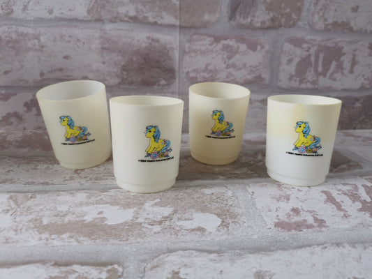 My Little Pony Vintage G1 Bubbles Plastic Tea Set Beakers