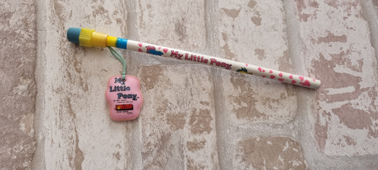Pencil with Bubbles charm/topper