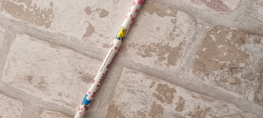 Pencil with Bubbles charm/topper