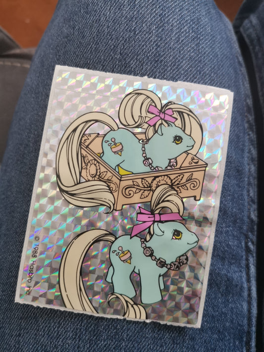 My Little Pony G1 Vintage Comics - My Little Pony Comic Newborn Twins Gift Sticker