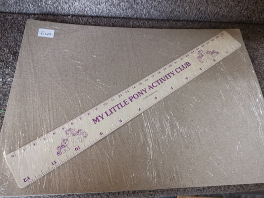 My Little Pony Vintage G1 UK Activity Club Ruler