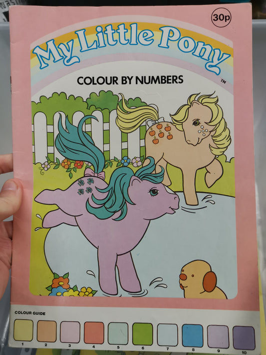 My Little Pony G1 Vintage Colour by Numbers UK Book