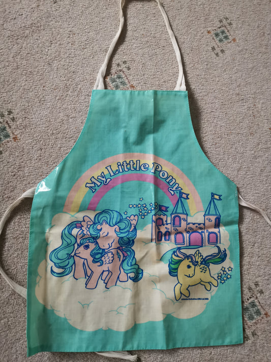 My Little Pony Vintage G1 UK Child's Apron feat Firefly and Skydancer