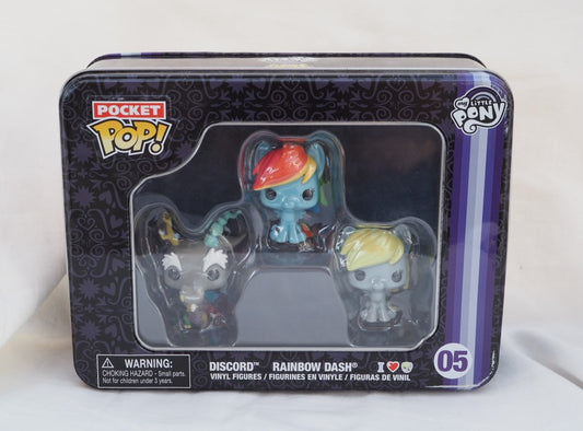 G4 My Little Pony Funko Tin of Pops (Derpy, Discord, Rainbow Dash)